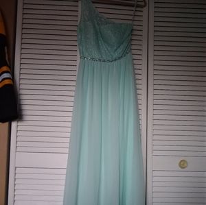 Aqua formal dress
